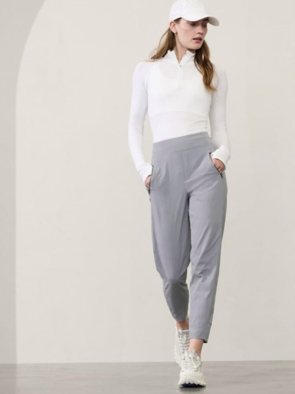Athleta Trekkie North High Rise Jogger Storm Cloud Gray Size 10 Tall